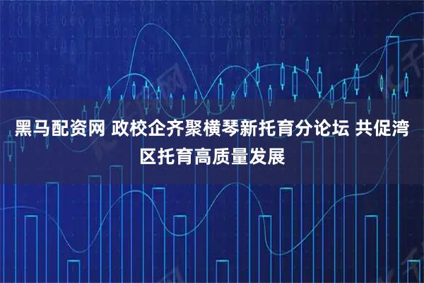 黑马配资网 政校企齐聚横琴新托育分论坛 共促湾区托育高质量发展