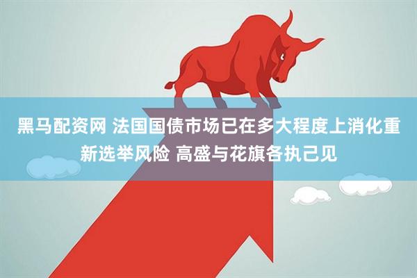 黑马配资网 法国国债市场已在多大程度上消化重新选举风险 高盛与花旗各执己见